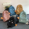 五角星书包女 大学生小众少女背包 ins百搭简约大容量双肩包  开学季新款书包 商品缩略图1