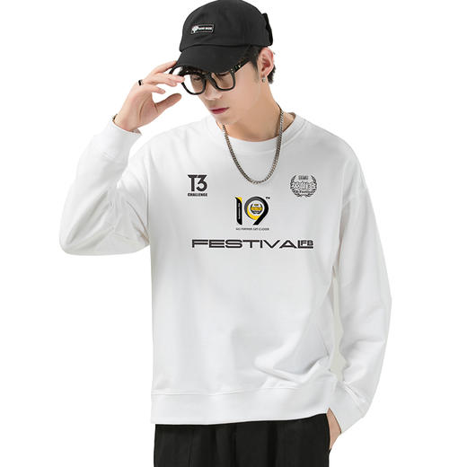 B第十九届阿拉善英雄会T3简约设计文化纪念圆领卫衣秋冬队服 NMT-2171 商品图0