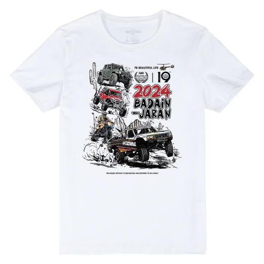 A款第19届越野e族英雄会短袖T恤纪念款系列阿拉善车文化体恤队服 NMT-2162 商品图4