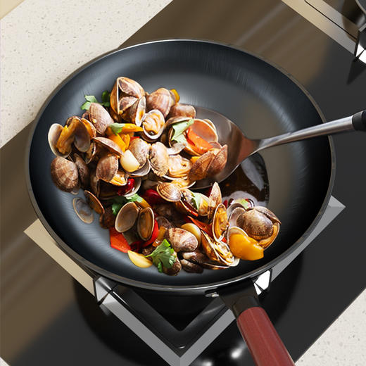 【自营】美菱经典真不锈炒锅 MGJ-LC3212平底锅 商品图3