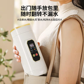 【便携式一体烧水壶】迷你宿舍旅行烧水杯 小型316不锈钢恒温保温杯 国庆出行好物