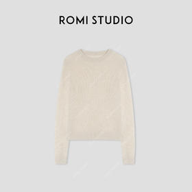ROMI STUDIO “温柔已至” 绵羊毛山羊绒混纺长袖针织毛衫 432TS009