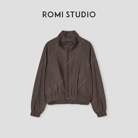ROMI STUDIO“棕标甄选”全植鞣超薄羊皮哑光雾面立领皮衣 24AWW041