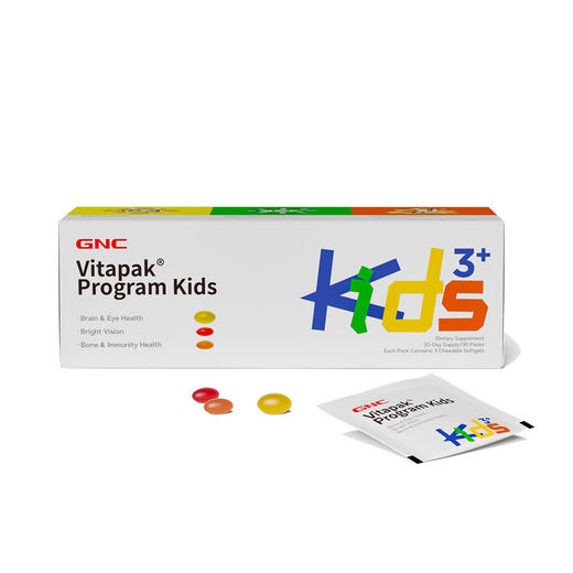 【保税仓】GNC健安喜儿童每日营养包30包 商品图0