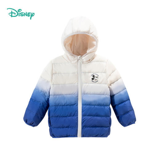 迪士尼【轻暖羽绒】24秋冬新款男童轻薄冬羽绒服防风保暖撞色羽绒外套ZD4DS006 商品图2