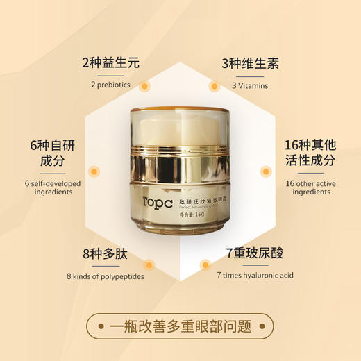 【两盒眼霜起赠送小样套盒哈‼️
当然我更推荐买三送一规格 更划算 🔥15克升级18克】对标市价2000左右的CPB眼霜，益生元眼霜~淡化细纹，祛皱紧致，缓解眼袋，黑眼圈 商品图3