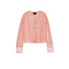 NEELLY纳俪2024秋商场同款新中式粉色上衣女新款盘扣休闲短外套N24083C01141 商品缩略图3