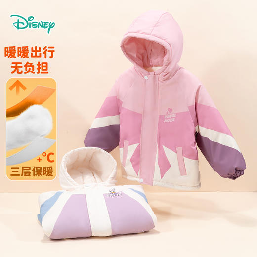 迪士尼女童夹棉外套棉服连帽外套ZD4DS017 商品图0