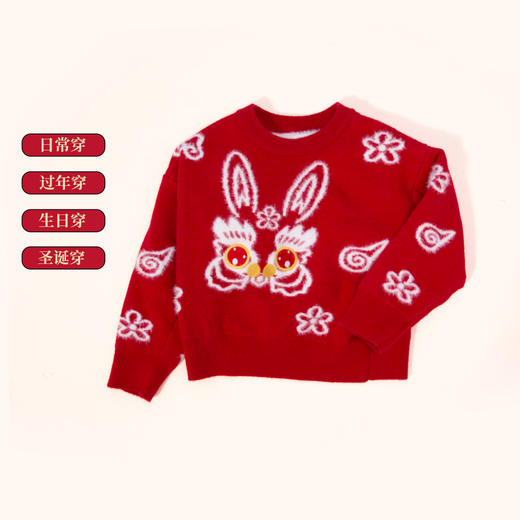 贝贝怡童装女童套头毛衣ZB3DS065 商品图5