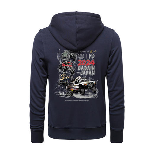 A英雄会拉链带帽卫衣全棉个性潮流越野图案开衫阿拉善定制队服 NMT-2173 商品图5