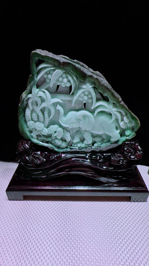 620217翡翠摆件【太平有象 吉祥】 商品图3
