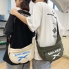 男士字母工装包 潮牌斜挎包 日系原宿机能大学生邮差包休闲单肩背包 商品缩略图0