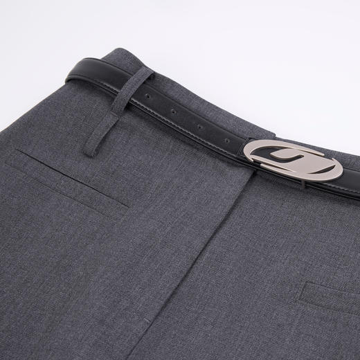 NEELLY纳俪2024秋商场同款高级感灰色包臀裙女新款A字半身裙短裙N24083E01146 商品图1