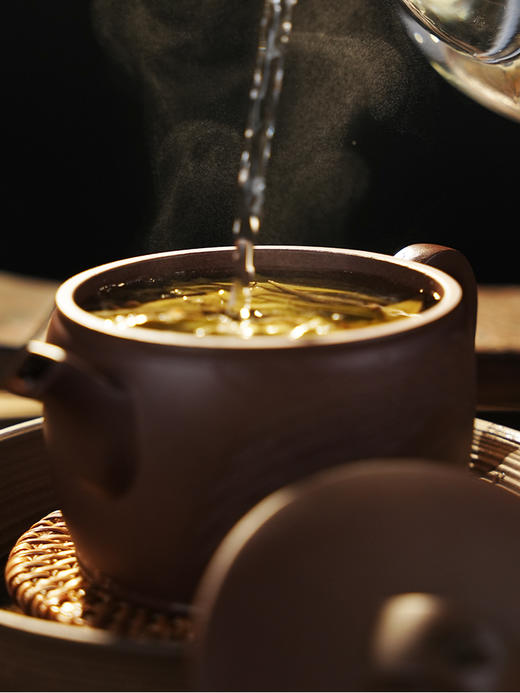 【古法桃子寨】2019年头春古树茶与紫砂罐完美融合普洱茶生茶送礼首选300克/罐拍5发6拍20发25 商品图7