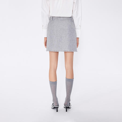 NEELLY纳俪2024秋商场同款a字包臀裙女新款小个子显瘦半身裙短裙N24083E01149 商品图1