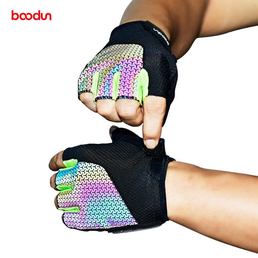 boodun自行车手套夏骑行半指透气男公路山地车女单车硅胶减震装备 商品图4