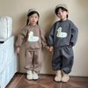 【儿童秋冬季休闲卫衣两件套】加绒男童女童运动2024新款宝宝春秋套装 商品缩略图2