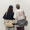 新款斜挎包男士潮牌日系工装挎包 帆布学生邮差包女百搭休闲单肩包 商品缩略图1