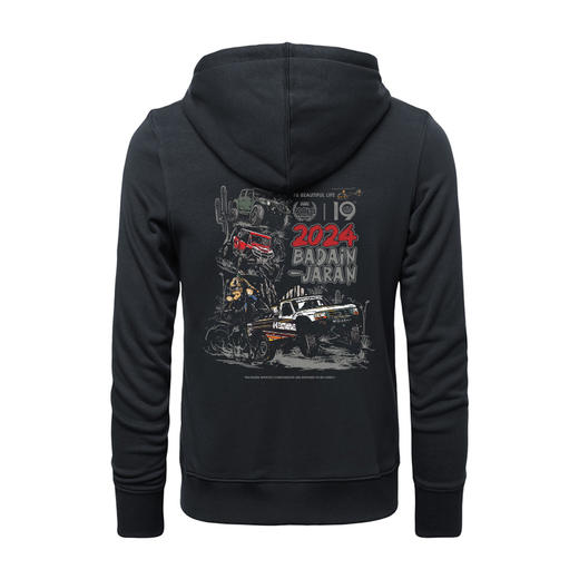 A英雄会拉链带帽卫衣全棉个性潮流越野图案开衫阿拉善定制队服 NMT-2173 商品图3