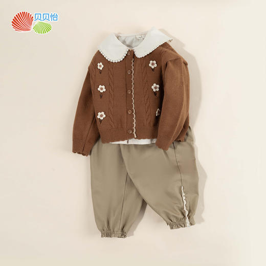  贝贝怡女童套装3件套ZB3DT087 商品图3