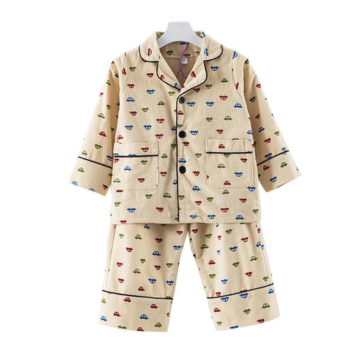 【宝宝韩版纯棉磨毛睡衣套装】韩国童装儿童男女童春秋款家居服两件套 商品图4