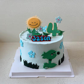 植物大战僵尸主题蛋糕