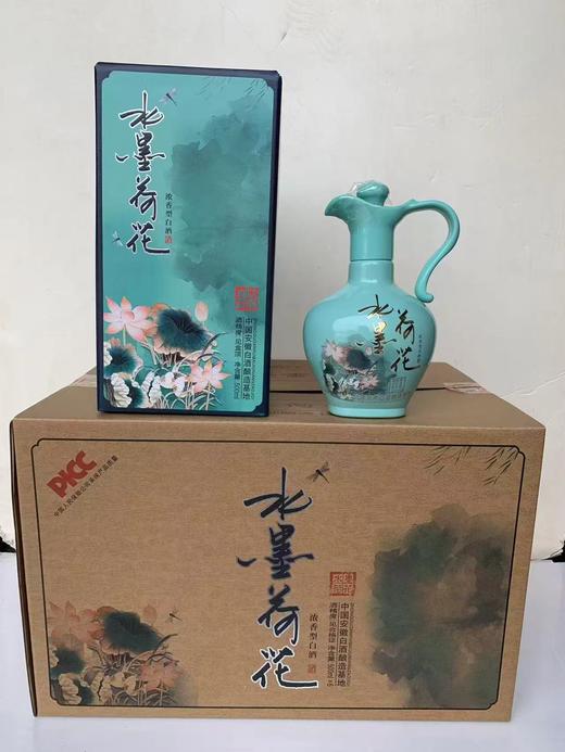 CJ秒杀水墨荷花浓香型白酒42度500ml*6/箱装Z-新建 商品图0