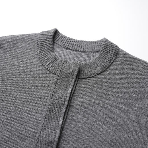 ROMI STUDIO“感知秋意”12s巴素兰绵羊毛混纺珠地针织开衫442W9099 商品图2