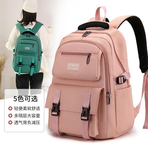 大容量小学生双肩包女 韩版ins百搭书包男初高中背包女电脑双肩包 开学季新款书包 商品图1