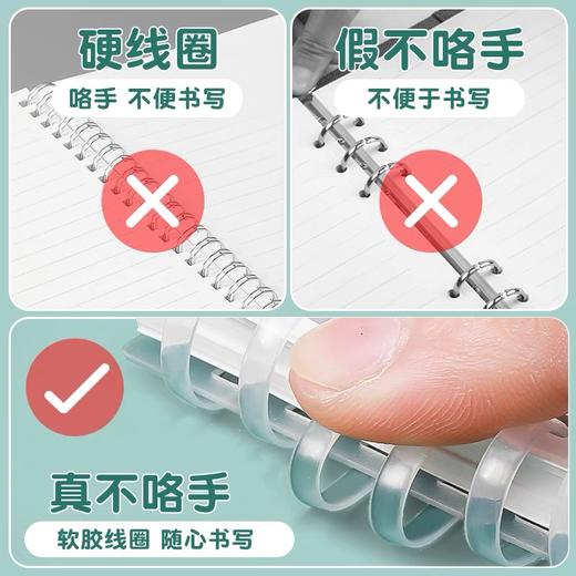 晨光文具 软线圈本空白笔记本 本味白纸内页b5本册 1本 不硌手记事本记录本思维导图 商品图2