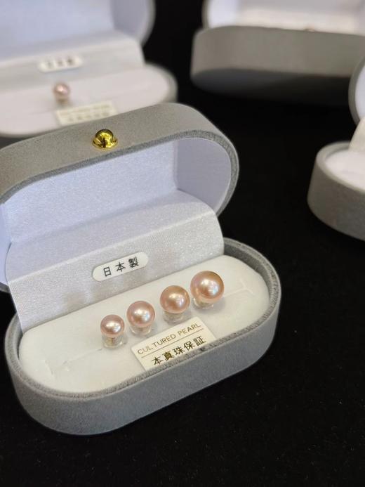 纯天然淡水珍珠馒头珠耳钉999足银脱敏针 商品图10