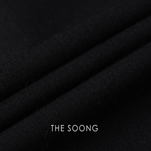 THESOONG/理性美学 高密度织法提花暗格松紧中腰九分休闲裤HBKZ5153 商品图7