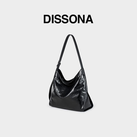 【2F】DISSONA迪桑娜女包2024新款单肩包时尚斜挎包真皮腋下包通勤大容量hobo包 灰色 商品图1