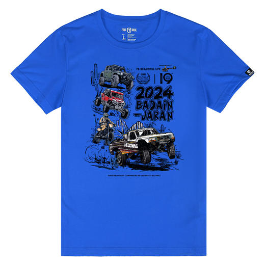 A款第19届越野e族英雄会短袖T恤纪念款系列阿拉善车文化体恤队服 NMT-2162 商品图8