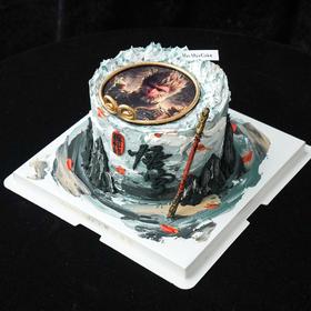 国风手绘|黑神话·悟空蛋糕【D4900】