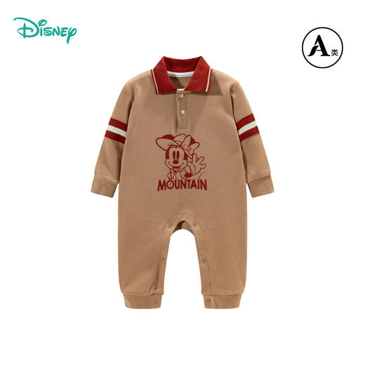迪士尼童装男童纯棉连体衣新生婴幼儿童米奇宝宝POLO翻领连体衣ZD3DL010 商品图9
