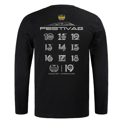 B英雄会第10届-19届特别纪念款长袖微弹T恤衫户外休闲文创服饰 NMT-2168 商品图3