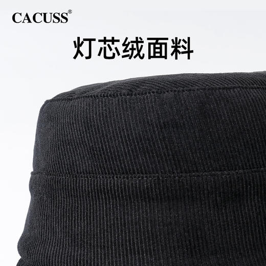 【cacuss帽】CACUSS帽子女秋冬百搭渔夫帽灯芯绒保暖水桶帽显脸小遮阳帽大头围PM166 商品图3