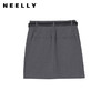 NEELLY纳俪2024秋商场同款高级感灰色包臀裙女新款A字半身裙短裙N24083E01146 商品缩略图0