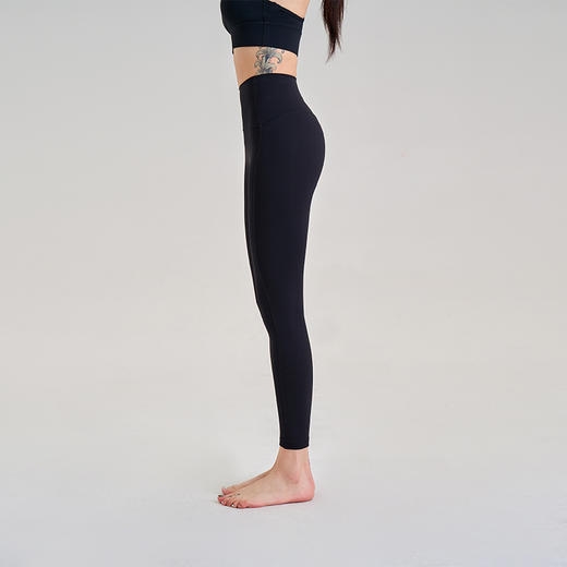 【高弹塑形耐磨】13CM腰高 无T线提臀显瘦瑜伽裤 可外穿跑步瑜伽健身速干九分裤 商品图6