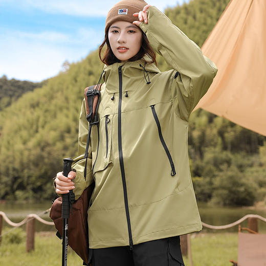 【YW】无忧购山系户外机能工装百搭情侣连帽冲锋衣外套91（截单后7天发货) 商品图5