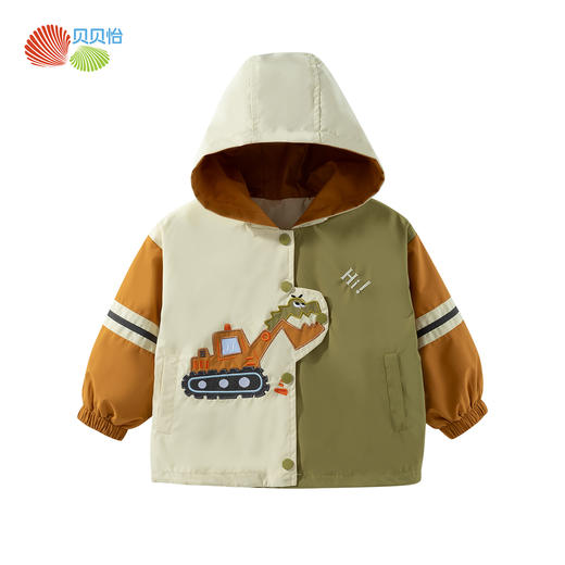 贝贝怡男童外套冲锋衣透气高颜值冲锋衣ZB3DS083 商品图0