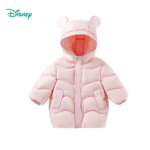 Disney/迪士尼女童时尚宝宝羽绒外套连帽防风加厚保暖秋冬羽绒服ZD4DS008 商品图8