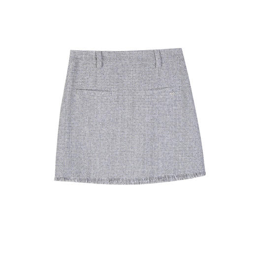 NEELLY纳俪2024秋商场同款a字包臀裙女新款小个子显瘦半身裙短裙N24083E01149 商品图3