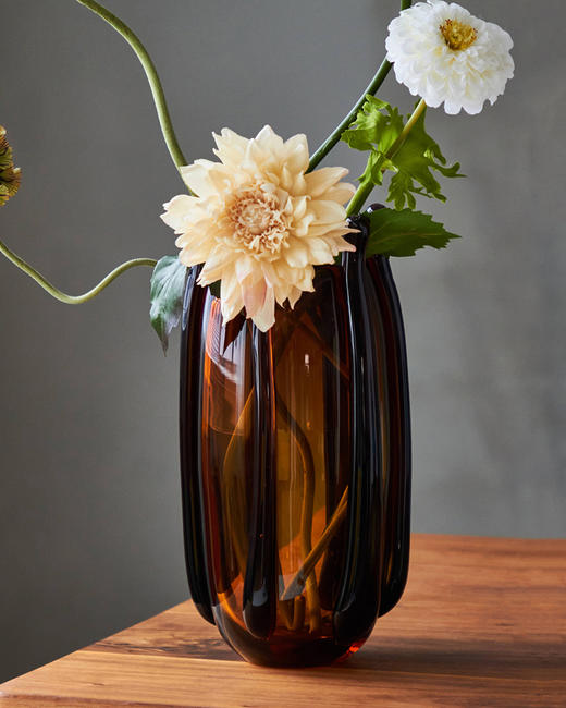 现代轻奢创意手工缠丝琉璃花瓶样板房酒店软装家居装饰玻璃瓶摆件 商品图3