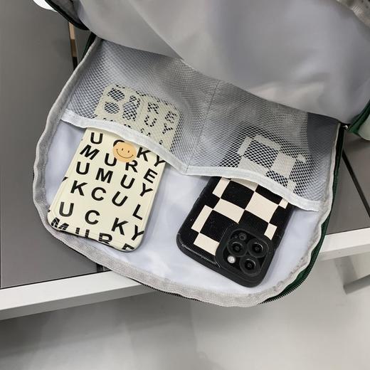 大容量情侣双肩包 2024新款初高中书包学生大学生时尚简约背包 开学季新款书包 商品图3