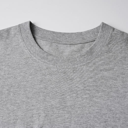 ROMI STUDIO“肤感至上”100%棉圆领三针四线哈梭线短袖T恤421T3104 商品图3