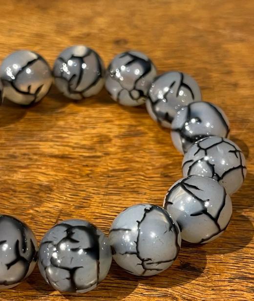 草花纹鱼脑冻玛瑙珠手链，顺丰包邮 商品图9