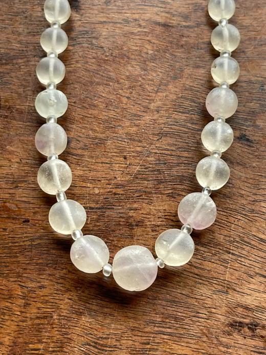 天然水晶高古老扁珠塔式項链，顺丰包邮 商品图0