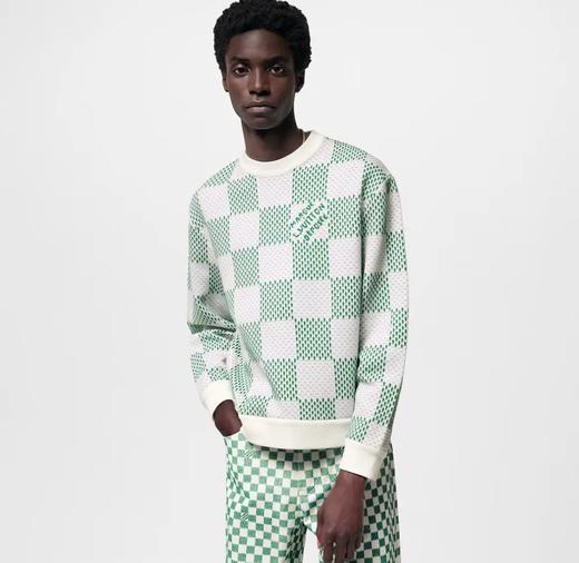 马户新款格纹套头圆领卫衣 商品图0